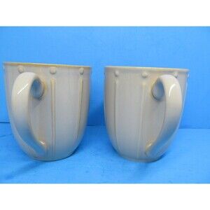 DANSK REACTIC KHAKI TAN MUGs  14 oz.  Bundle of 2